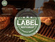 Tablet Screenshot of labelrestaurant.com